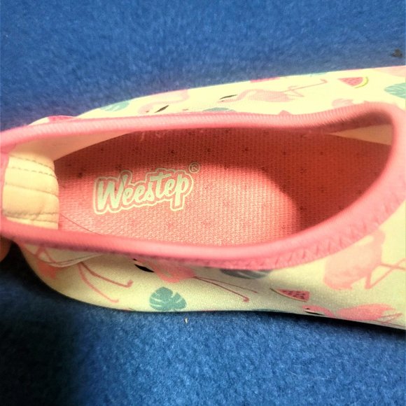 Weestep Little Kids Quick Dry Lightweight Aqua Shoe - SZ 1.5 & Flamingo Goggles! - Picture 4 of 7